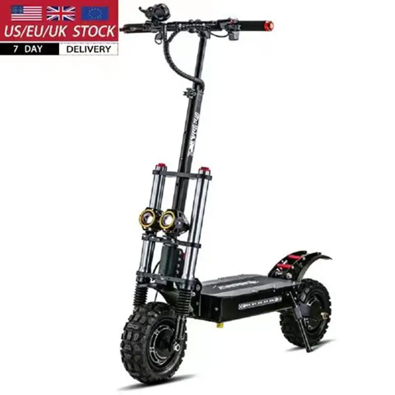 UE almacén 48V todoterreno e-scooter plegable 1200W Electrique doble motor eléctrico Scooter Eléctrico adultos Scooter Eléctrico