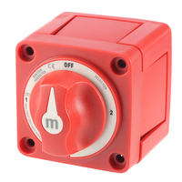 Interrupteur sélecteur de batterie double 300A 6007 Série M, sélecteur 4 positions 1-2-Both-Off, interrupteur d'isolement de batterie marine pour bateaux et camions