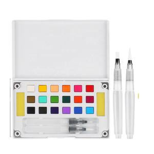 Juego de Pinturas de Acuarela Sólida de Alta Calidad Giorgione, 12/18/24/36/48 Colores, con Pincel de Agua y Esponja Gratis para Pintar sobre Lienzo - Product Image 6