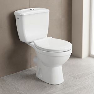 Nouvelle toilette économique en céramique, deux pièces, à poser au sol, avec double chasse cyclonique, pour salle de bain - Product Image 4