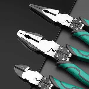 Portable 5 In 1 Multifunctional Cable Cutting Tool Combination Long Nose Pliers Diagonal Cutting Pliers