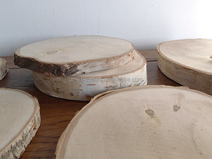 Tranches de bois pour la décoration intérieure OEM, peinture DIY, cadeaux souvenirs, décoration de jardin saisonnière, vente en gros de tranches naturelles avec écorces d'arbres - Product Image 3