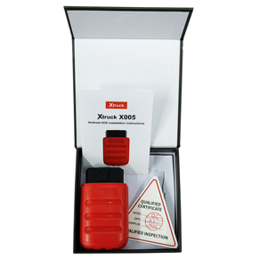 Lecteur de codes OBD pour camions poids lourds SHACMAN X TRUCK X005 – Lecture des codes de panne, flux de données, régénération forcée DPF-12V Rouge - Product Image 1