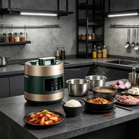 Mini-cuiseur à pression électrique 2L compact multifonction pour la maison