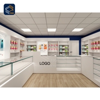 Comptoir de magasin de téléphonie mobile personnalisé avec vitrine en verre et présentoir d'accessoires mobiles