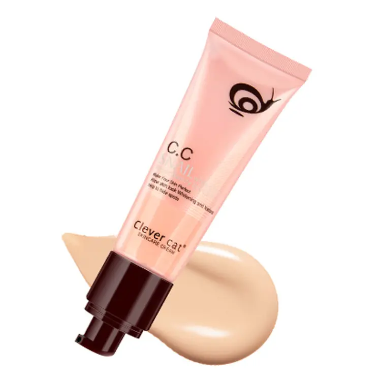 Осветляющий консилер для кожи Косметика cc snail cream основа для макияжа Жидкий крем cc