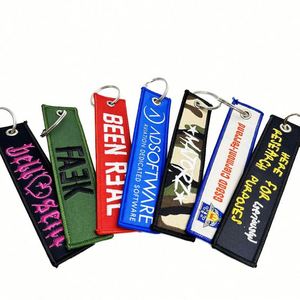 พวงกุญแจปักลาย 3 มิติ ลดราคาพิเศษ พร้อมป้ายทอสองด้าน ลายเครื่องบิน สำหรับเป็นของขวัญ - Product Image 1