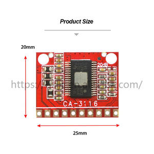 <span class=keywords><strong>CA</strong></span>-3116 100W Dc 5V 12V 24V Dual Channel Audio Stereo Module Versterker Board Digitale Macht Lineaire Versterker Versterker - Product Image 3
