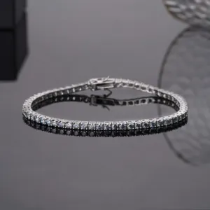 Wholesale Price 925 Sterling Silver 5a Crystal Clear 3mm Bangle Cz Tennis Bracelets