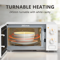 Four à micro-ondes compact 600W, 17L, profondeur 300mm, décongélation portable, idéal pour cuisine domestique restreinte MMW301-1
