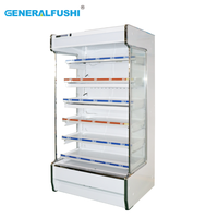 GENERALFUSHI Refroidisseur à distance, mince, multipont ouvert, refroidisseur de boissons de supermarché, boisson chaude, double température, chaleur et froid, contrôle par application