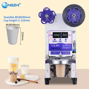 Hengzhi nouveau produit de table automatique pour diamètre 90/95mm bulle thé tasse scellant tasse Machine à emballer tasse Machine à sceller