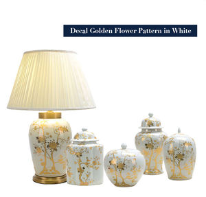 गोल्ड प्रदायक विंटेज सजावट के लिए सोने के फूल पैटर्न चीनी मिट्टी फूल गुलदस्ते सफेद चीनी मिट्टी के बरतन फूलदान कमरे में रहने वाले - Product Image 5