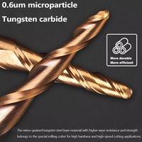 Fraise à queue carrée en carbure de tungstène OBT, angle de hélice 35°, 4/6 cannelures, revêtement AlTiN, pour routeur CNC, service OEM/ODM, 45HRC