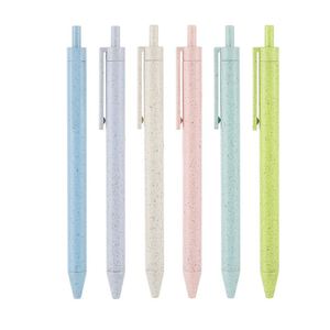 Wholesale Environmentally Friendly Biodegradable Wheat Straw <b>Pen</b> Press Ballpoint <b>Pen</b> Office Printing Logo - Product Image 1