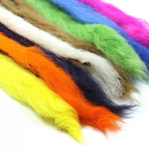 Colas de ternera natural, fibra de pelo de ternera arrugada, materiales para <span class=keywords><strong>atado</strong></span> de moscas con patrones Crazy Charlie para Bonefish <span class=keywords><strong>y</strong></span> Steelhead - Product Image 2