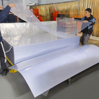 Feuilles de plastique transparentes personnalisées, épaisseur 300 microns, feuille rigide en PVC transparente en rouleau pour thermoformage