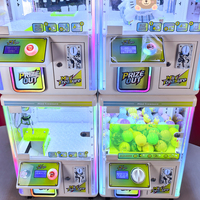 Machine à capsules mini griffes empilable, combinée, à monnayeur avec accepteurs de pièces indépendants