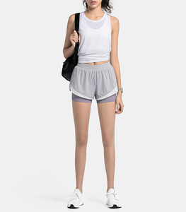 Active women's sports short men pocket Fitness Yoga sports workout <span class=keywords><strong>gym</strong></span> running - Product Image 2