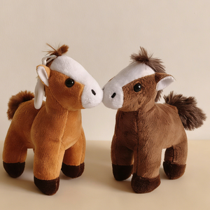 Portachiavi Peluche a Forma di Animale, Giocattoli Kawaii all'Ingrosso, Mini Asino e Cavallo Imbottiti - Product Image 1