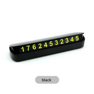 Panneau de stationnement temporaire lumineux pour voiture, nouveau type, ABS résistant aux hautes et basses températures, plaque d'immatriculation magnétique escamotable à une pression - Product Image 1