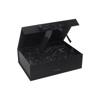 Boîte d'emballage en carton rigide magnétique 100 % écologique personnalisée, impression UV quadricolore, recyclable, à ouverture rabattable pour cadeaux et bijoux
