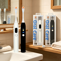 Brosse à dents électrique vibrante sonique rechargeable intelligente portable dernière génération avec écran d'affichage à oscillation