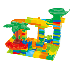 Games blocks Building Blocks 107 PCs kids Ball Maze funnel slide block duploed educational toys for kids - Product Image 1