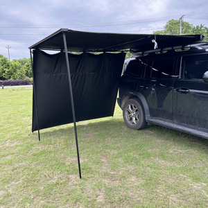 Tenda laterale larga 2500mm SUV 4WD tenda tenda finestra telo di estensione in stile moderno campeggio auto <span class=keywords><strong>tende</strong></span> anteriori nero - Product Image 6