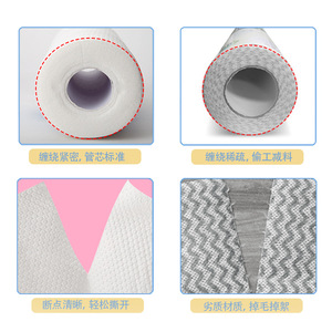 ผ้าทำความสะอาดอเนกประสงค์ซับน้ำหนา 90 กรัม สีขาว ลายนูนลายมุก สำหรับใช้ในครัว - Product Image 4