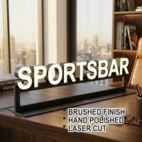 Individuelle LED-Buchstaben Frontbeleuchtete Kanalbuchstaben RGB-Farbiges Schild Friseursalon Innenbeschriftung Frontbeleuchtetes RGB-Schild