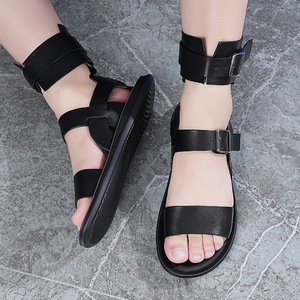Sandalias Planas con Punta Abierta, Color Sólido, Forro de PU, Antideslizantes, Diseño con Hebilla, Zapatos de Mujer, Moda, Tendencia, Uso en Exteriores - Product Image 2