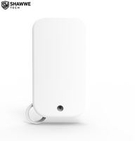 Tuya Pengendali Jarak Jauh Nirkabel WiFi ABS Portabel Sensor Gerak PIR Rentang Deteksi 10-20m Kontrol Aplikasi untuk Sistem Alarm Rumah