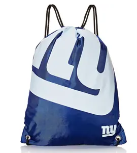 High Quality custom New York Giants Drawstring Makeup Backpack Bag Sport Gym Backpack