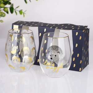 Set di Bicchieri da Vino Senza Stelo Personalizzati con Logo, Confezione Regalo, Stampa Personalizzata, Calice in Cristallo Promozionale all'Ingrosso - Product Image 4