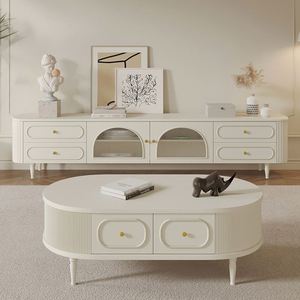 <b>Wall</b> <b>TV</b> Cabinet Suspended LED Wood Modern Luxury Design for Living Room with Portable <b>TV</b> <b>Stand</b> Apartment-Friendly - Product Image 3