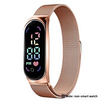 Montre numérique LED tendance à succès, en alliage, pour homme, femme et enfant, montre électronique, cadeau, montre de sport étanche