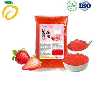 Baili Xian Palline di Tapioca al Gusto Fragola con Succo di Fragola, Snack per Tè al Latte, <span class=keywords><strong>Sapori</strong></span> Autentici - Product Image 2