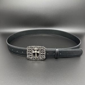 Cinturón Cruzado para Hombre Estilo Punk Hip Hop <span class=keywords><strong>CH</strong></span>, Hebilla de Aleación, Diseño Moderno, 3.5cm de Ancho, Decoración para Jeans - Product Image 3