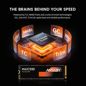 SSD NVMe PCIe 4.0 Compatible con <span class=keywords><strong>PS5</strong></span>, 512 GB, 7200 MB/s, Alta Velocidad, M.2 2280, SSD Interno para Juegos - Product Image 3