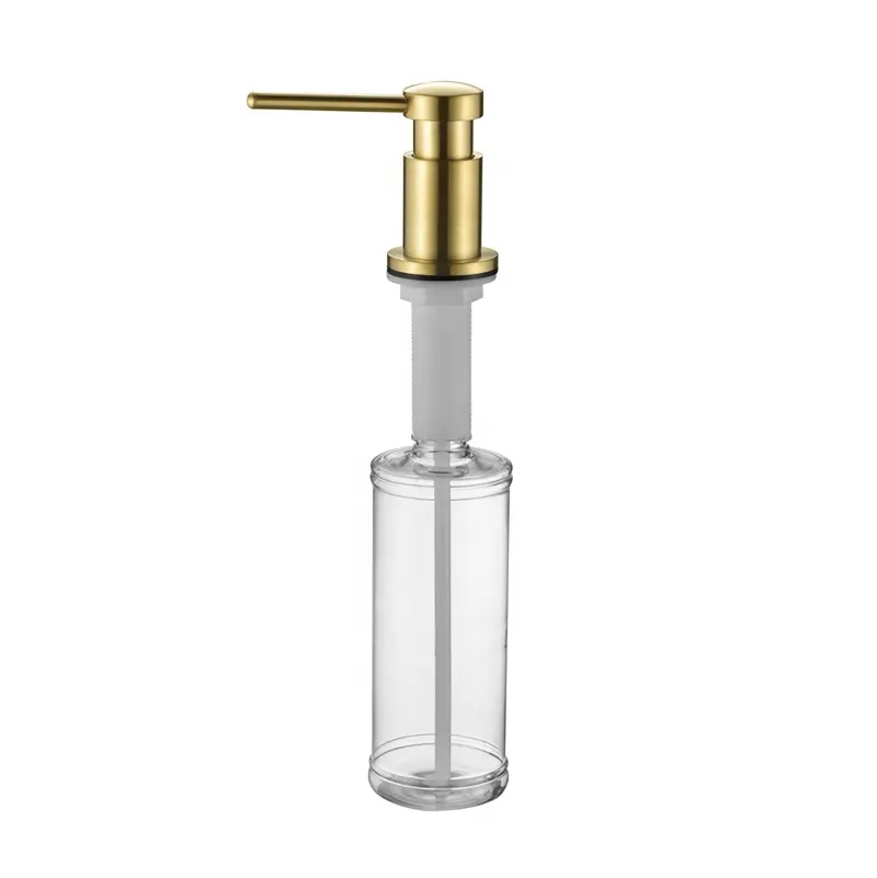 300ml Bottle Or Extension Tube Kit Connect Kitchen Accessories Built-in For Counter Top Sink Manual Liquid Soap Dispenser