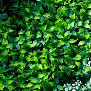 सजावटी पौधों के लिए सस्ते और यथार्थवादी कृत्रिम हरे पौधे दीवार सजावट