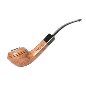 Muxiang Wooden Tobacco Pipe Bent Shape Handmade With Filter Men's Smoking Pipe - Product Image 5