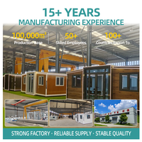 Rumah Kontainer Siap Huni yang Dapat Diperluas, Dilengkapi Perabotan Lengkap, Rumah Modular Prefab Modern untuk Studio Pribadi di Halaman Belakang, Grosir