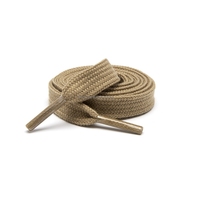 Lacets plats en polyester de soie colorés, nouveau modèle, prix d'usine, couleur unie, mignons, larges et tendance pour chaussures de sport et décontractées