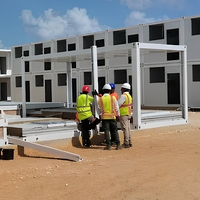Conteneur portable de 20 pieds/40 pieds pour l'hébergement sur chantier