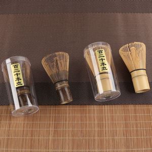 Cepillo de Té Japonés de Bambú Morado, Chasen para Ceremonia del Té Matcha, 100/120 Puntas, Batidor de Té, Cuchara de Bambú con Logotipo Personalizado - Product Image 1