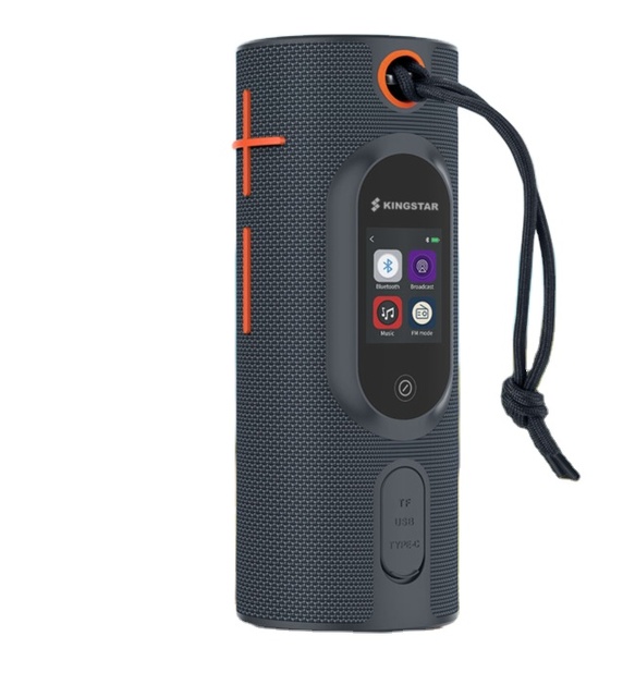Colorful Led TWS Rechargeable Portable Stereo bluetooth Speaker with FM Radio Waterproof Outdoor Strap Speaker