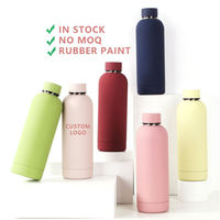 Gobelet isotherme en acier inoxydable personnalisable, nouveau, unique, mignon, réutilisable, en gros, 500 ml, bouteille d'eau de sport pour la salle de sport avec logo personnalisé