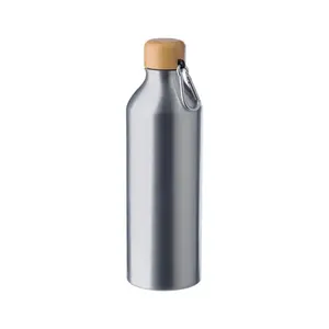 Borraccia in alluminio 750ml con bambù, merchandising sostenibile - Product Image 1
